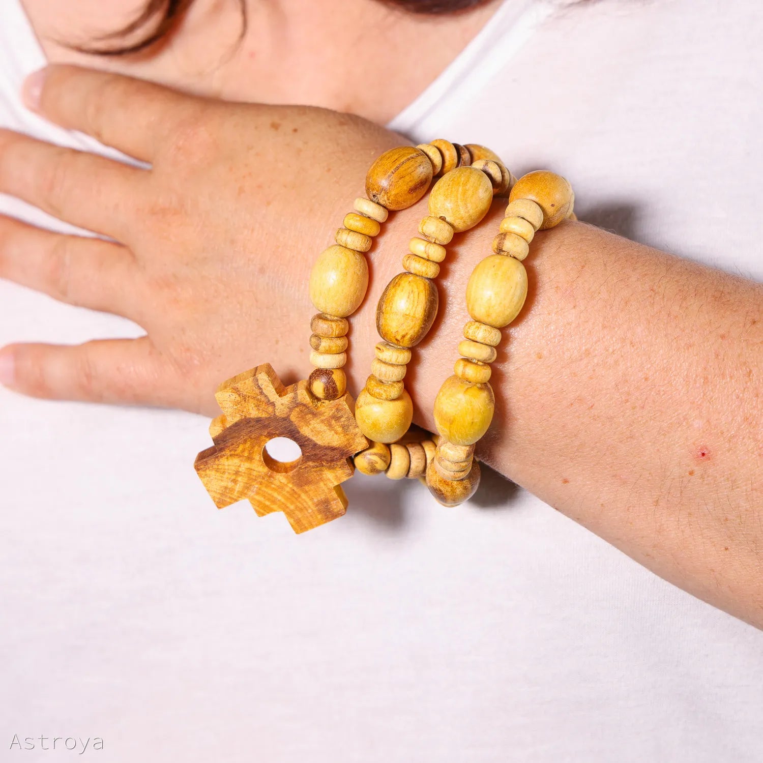 Collier Palo Santo Croix Inca Chakana