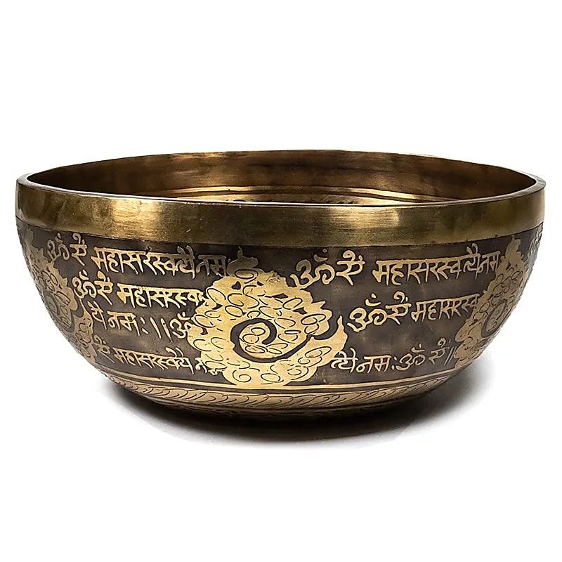 Bol Tibétain SARASWATI gravé