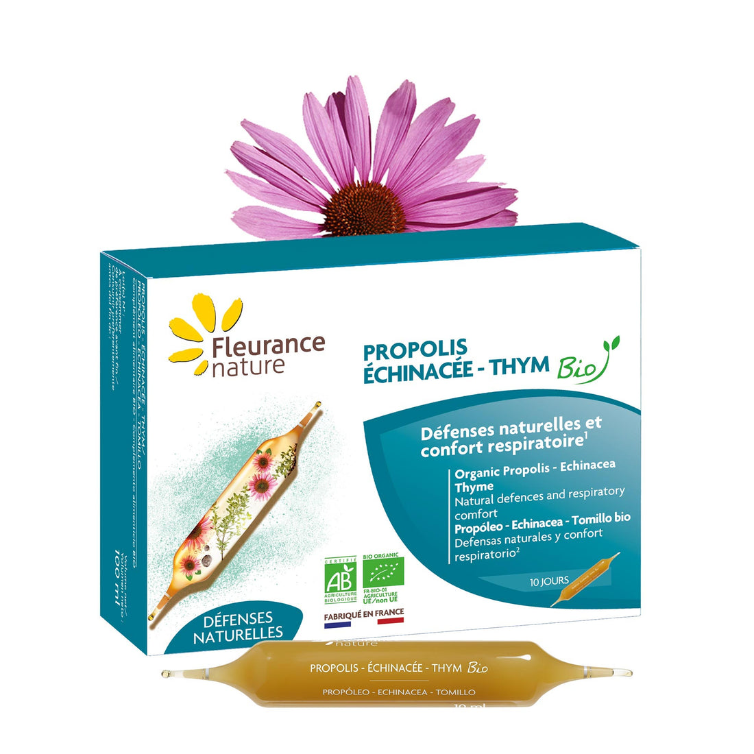 Propolis - Echinacée - Thym BIO en ampoules