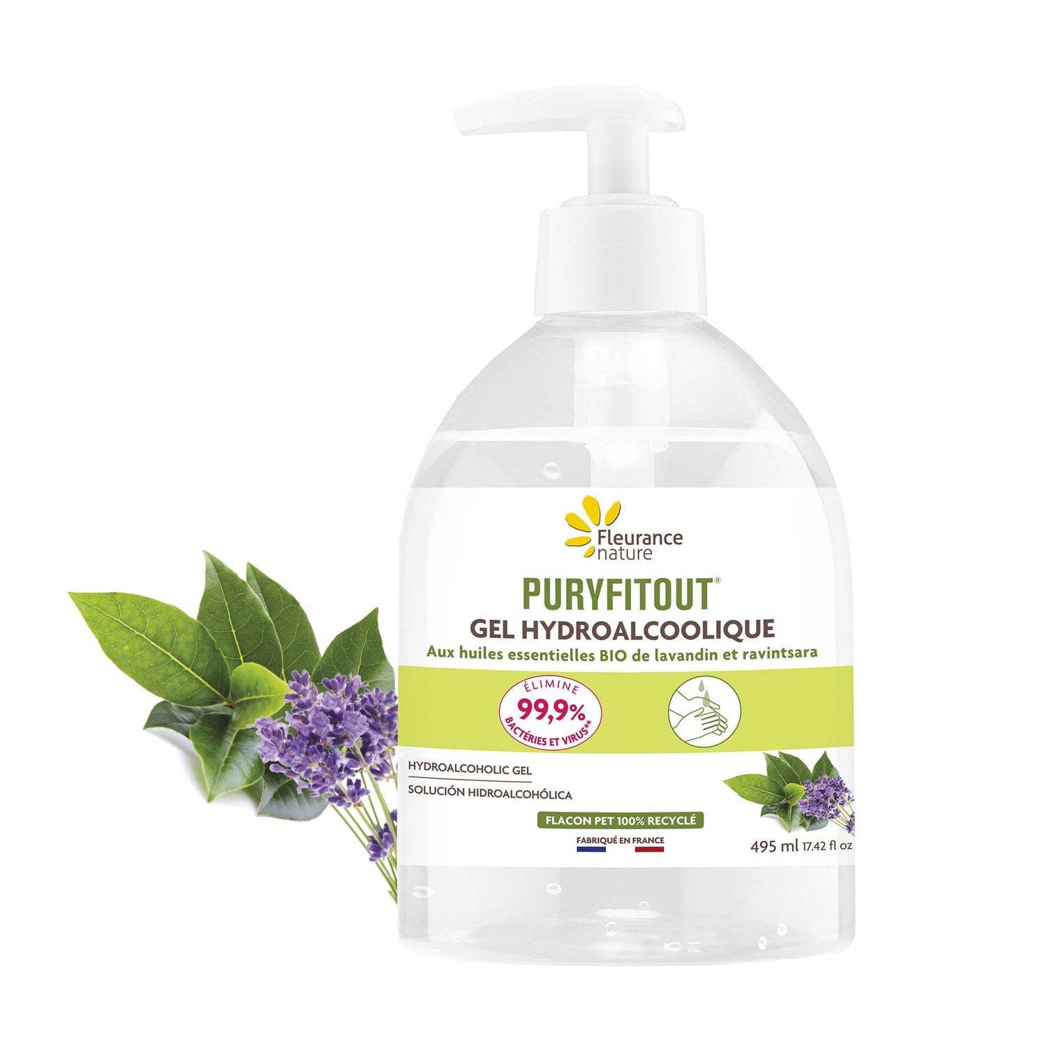 Gel hydroalcoolique Puryfitout | 495ml