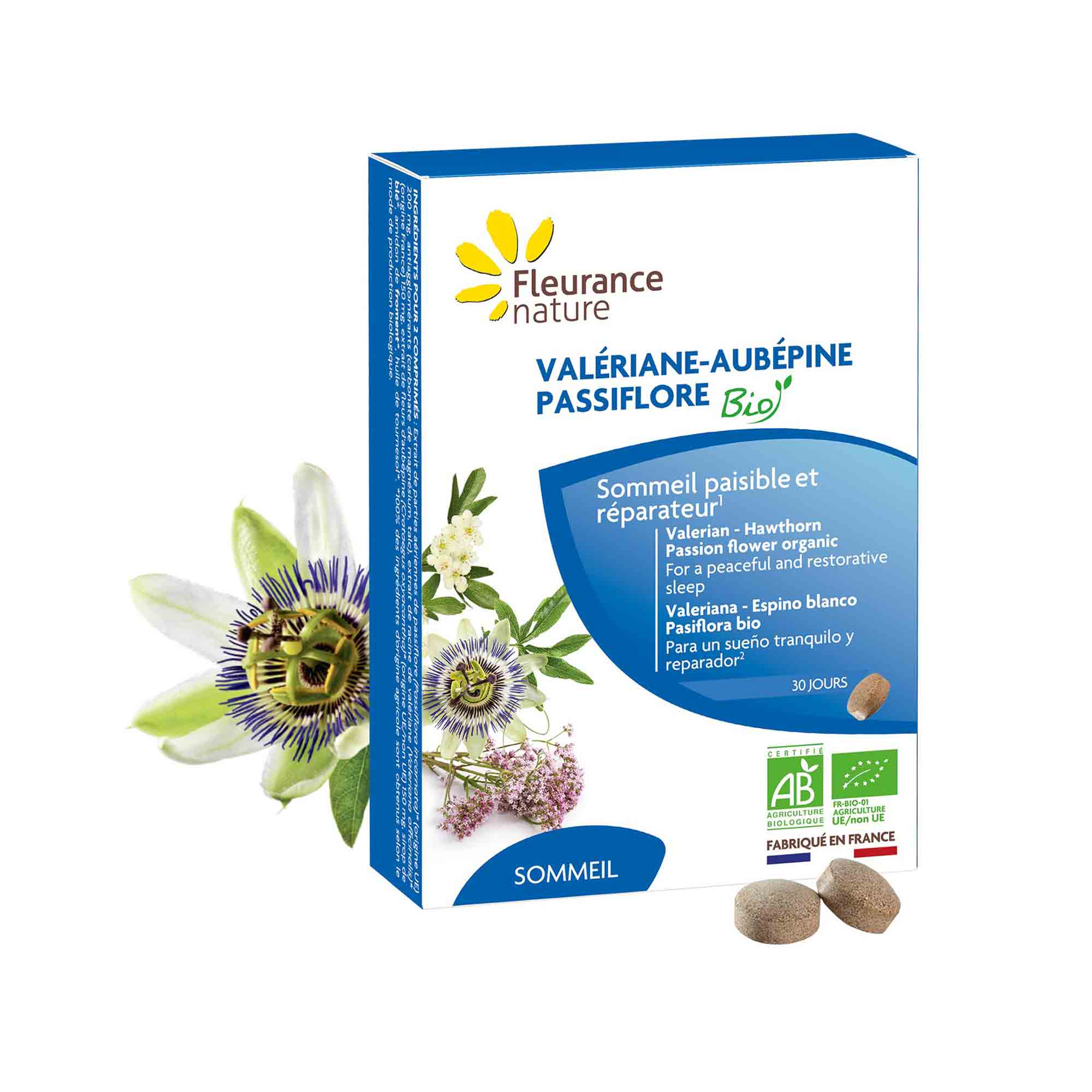 Valériane Aubépine Passiflore BIO