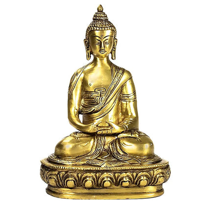Bouddha Amithaba laiton monochrome – vue 2