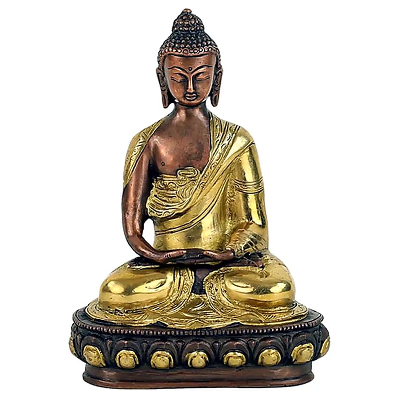 Bouddha Amithaba bichrome – vue 2