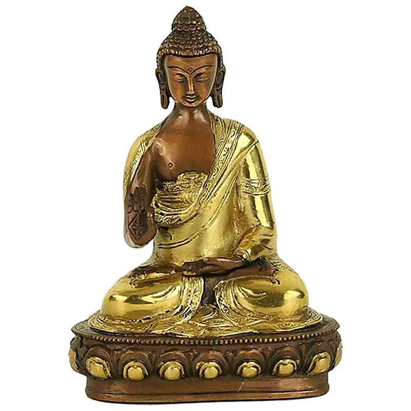 Bouddha Mudra Enseignement bichrome – vue 2
