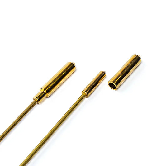Tiges métalliques dorées démontables pour pendule divinatoire