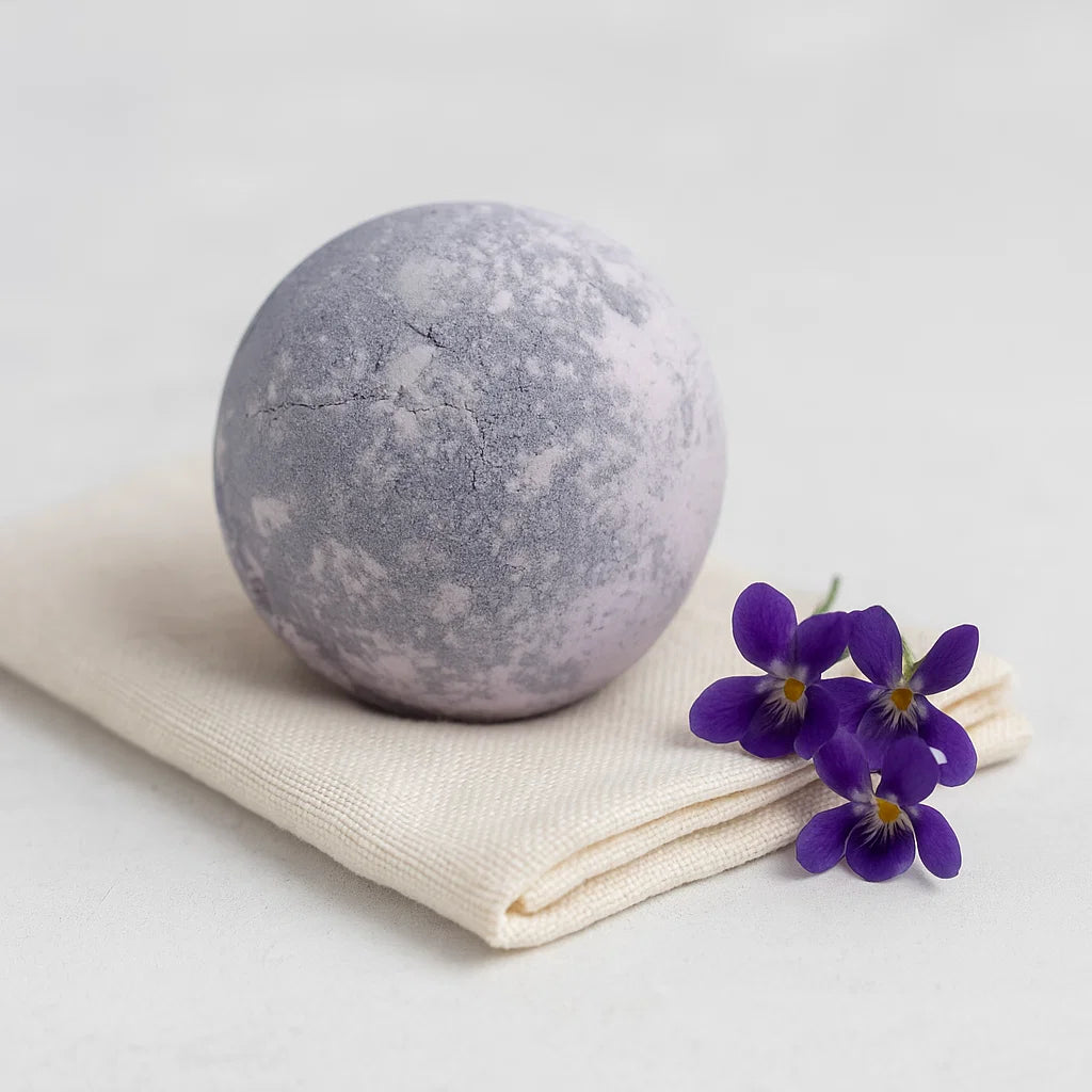 Bombe de bain au Karité | Violette