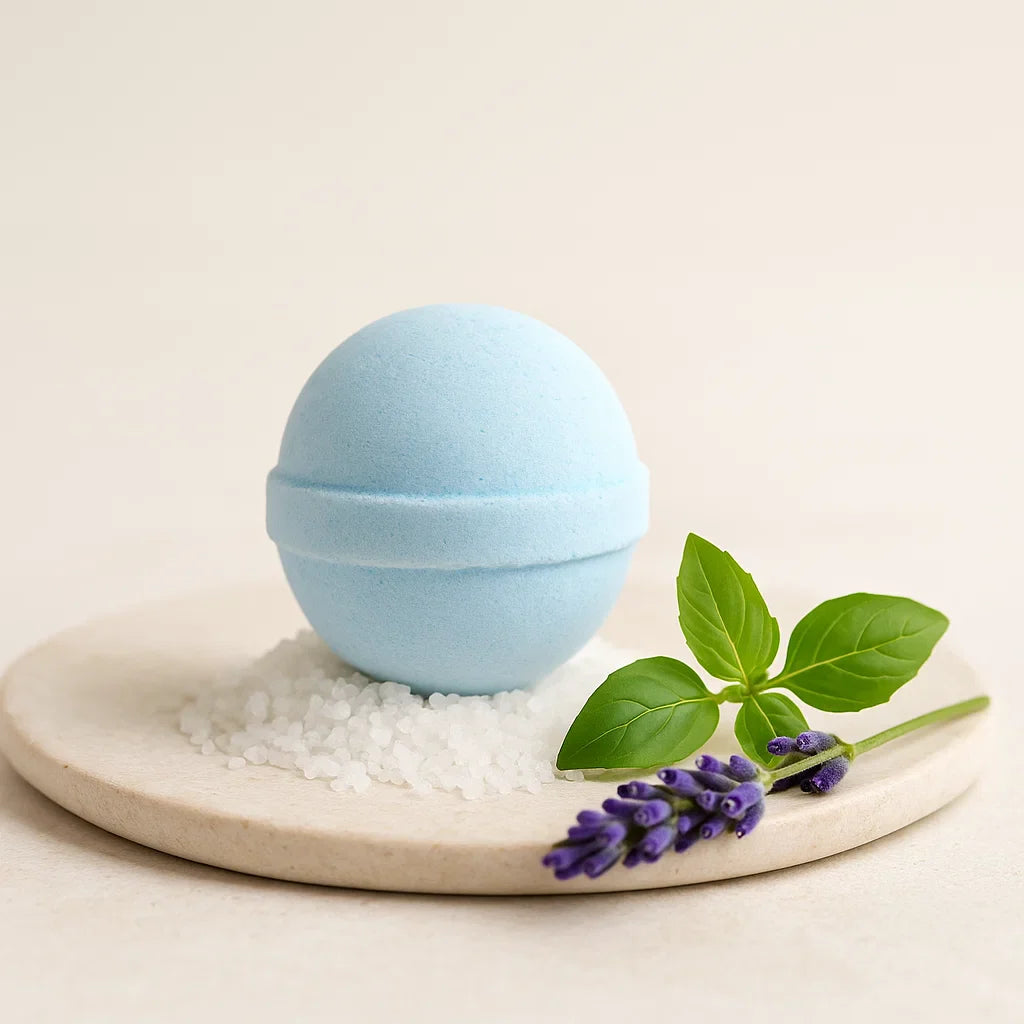 Bombe de bain aromathérapie Détente aux senteurs apaisantes, conçue pour relâcher les tensions et favoriser la relaxation profonde