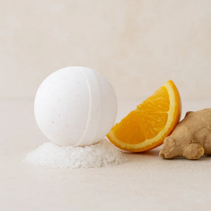 Bombe de bain aromathérapie Exaltante aux huiles essentielles tonifiantes, parfaite pour dynamiser le corps et l’esprit