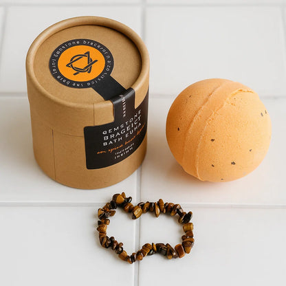 Bombe de bain &amp; Bracelet Oeil de tigre