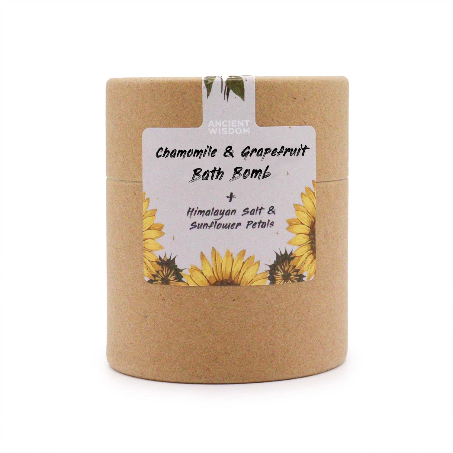 Des pétales de tournesol séchés avec cette Bombe de bain, Fleurs &amp; Sels de l&