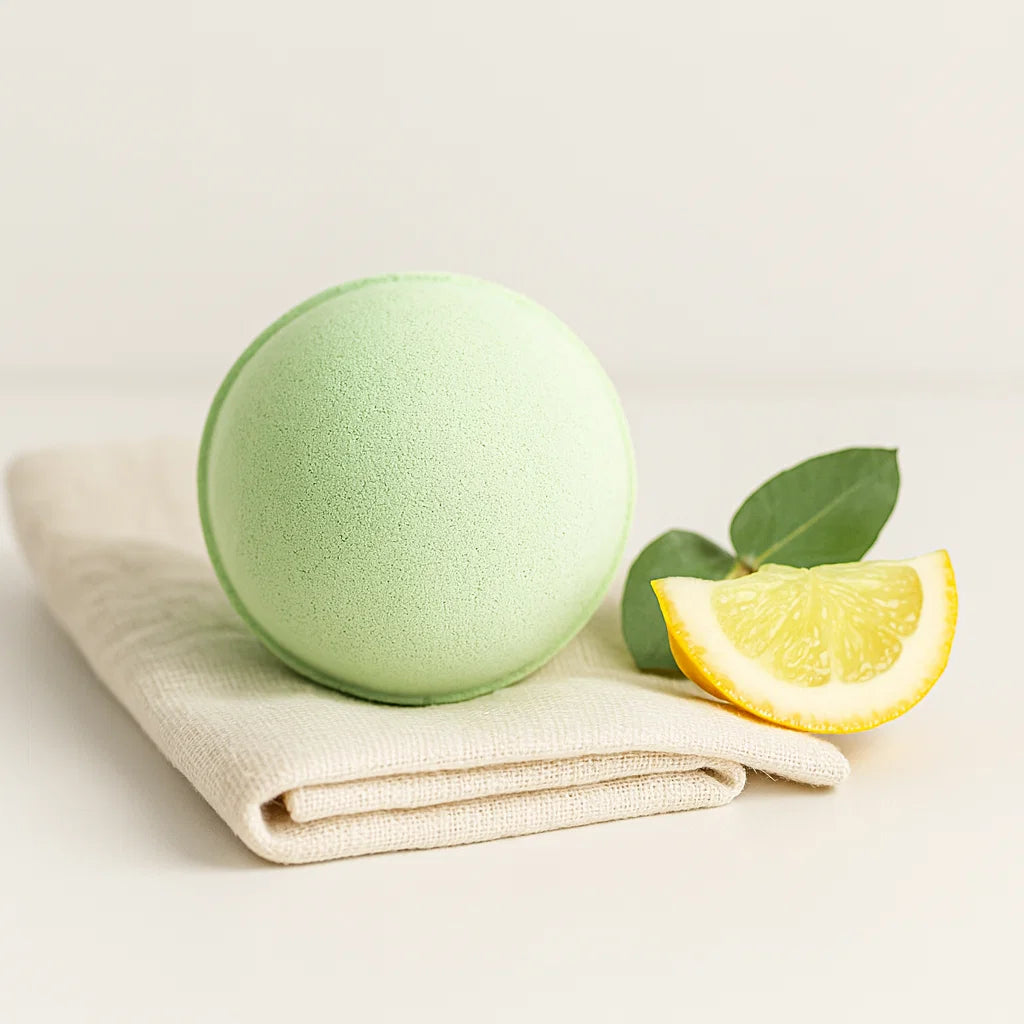 Bombe de bain au Karité | Citron &amp; Eucalyptus