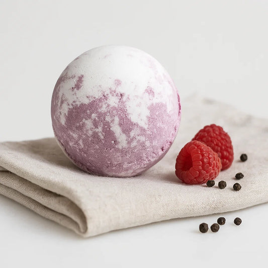 Bombe de bain au Karité | Framboise poivrée