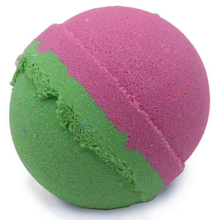 Boule de bain au karité senteur rhubarbe, fraîcheur effervescente et acidulée