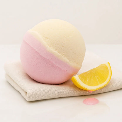 bombe de bain romantique au karité parfum limonade rose idée cadeau attentionnée femme