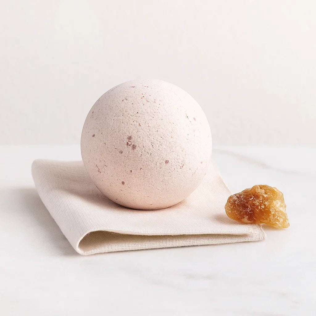 bombe de bain au karité parfum musc oriental coffret bain luxe