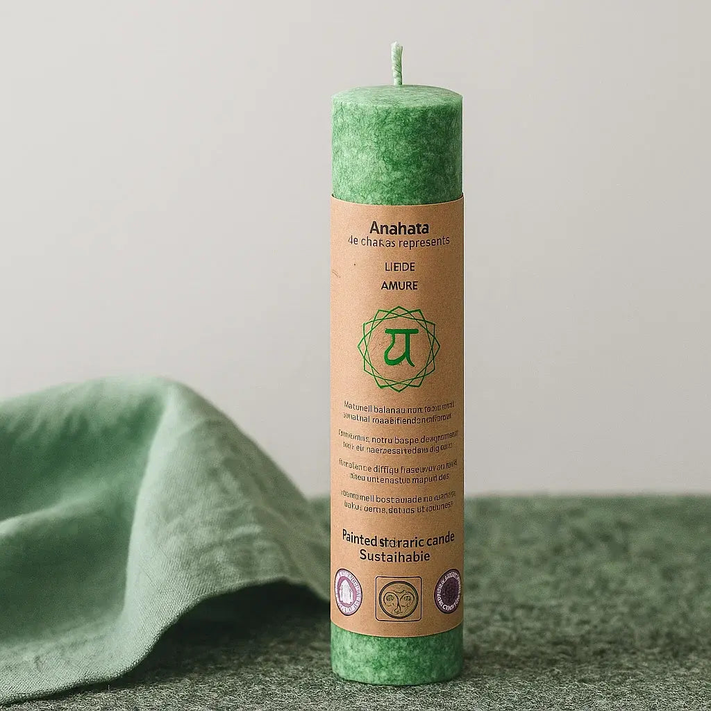 Bougie 4e chakra vert