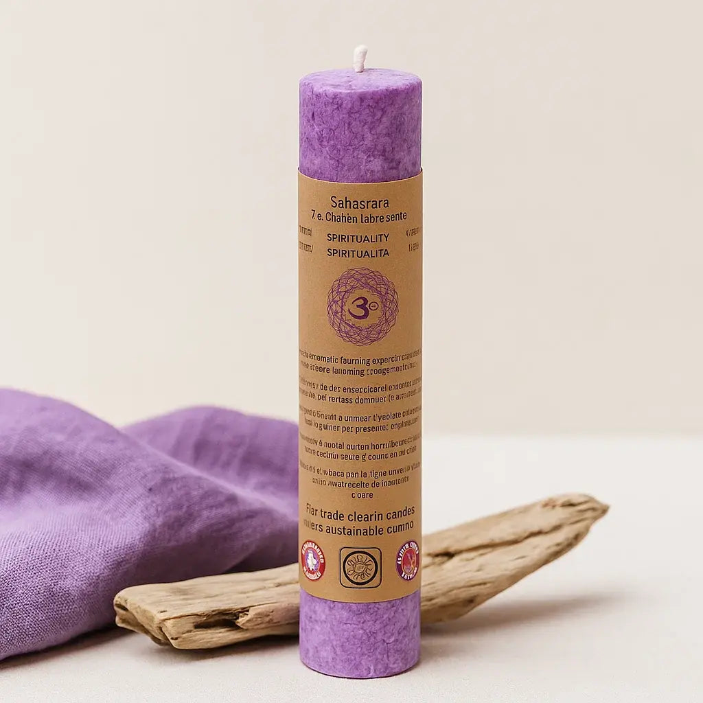 Bougie 7e chakra violette