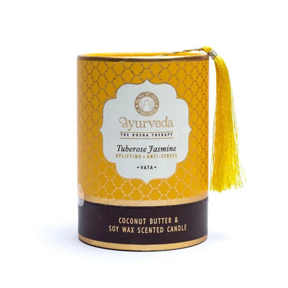 Bougie Ayurvédique Vata Tubereuse Jasmin Coffret