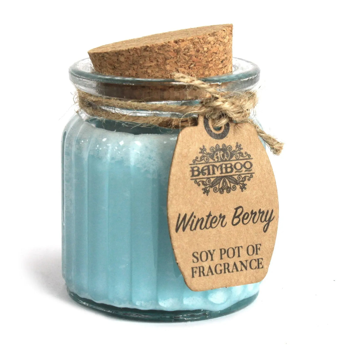 Bougie parfumee Fruits Rouges en cire de soja – arôme sucré et gourmand en pot de verre