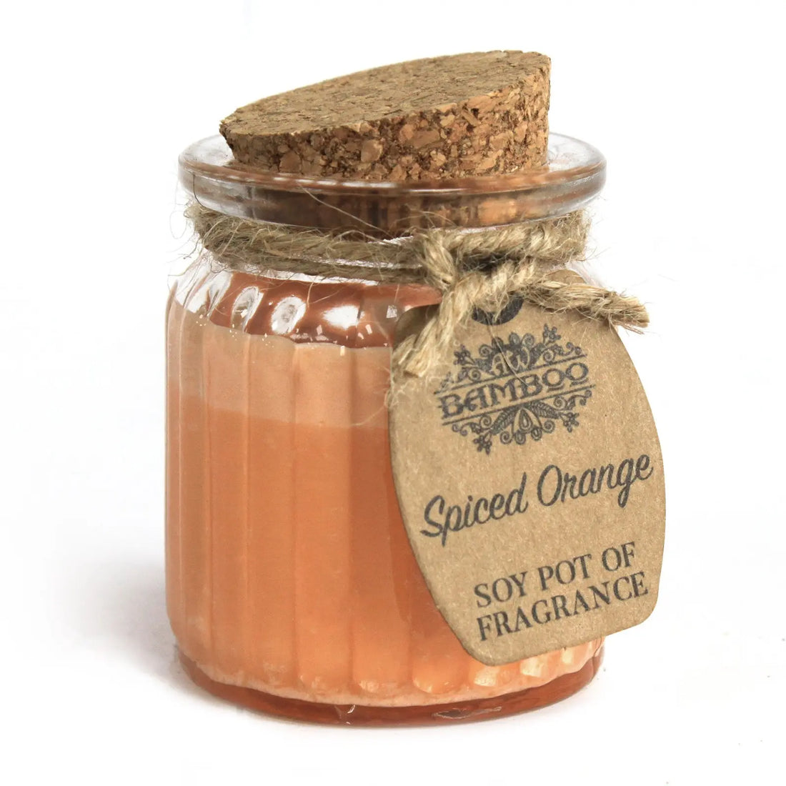 Bougie naturelle senteur orange épicée – parfum agrume et épices d hiver