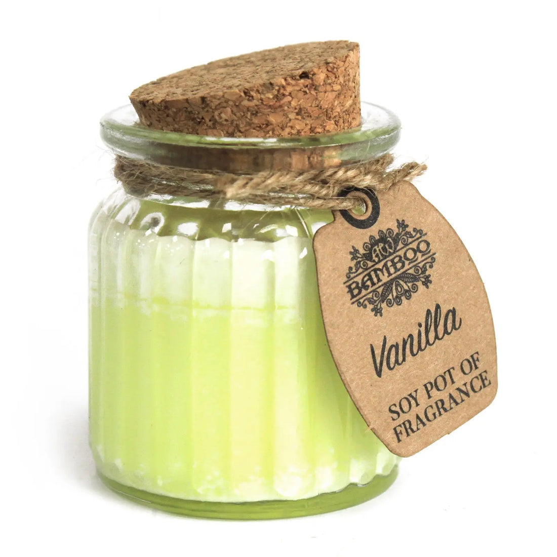 Bougie naturelle senteur vanille – parfum chaleureux et réconfortant en pot de verre