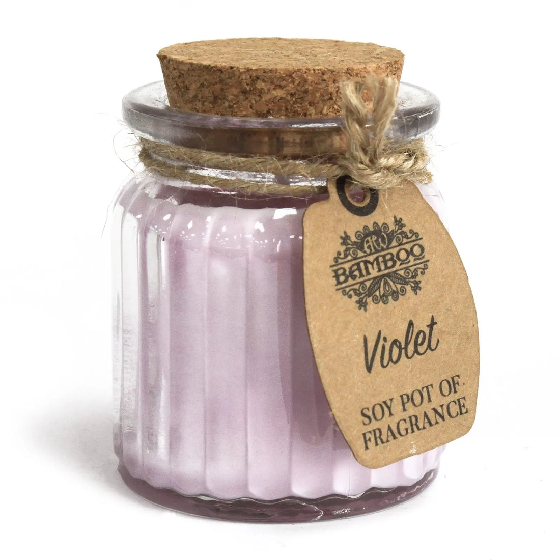 Bougie en cire de soja parfum violette – fragrance florale délicate pour intérieur cosy