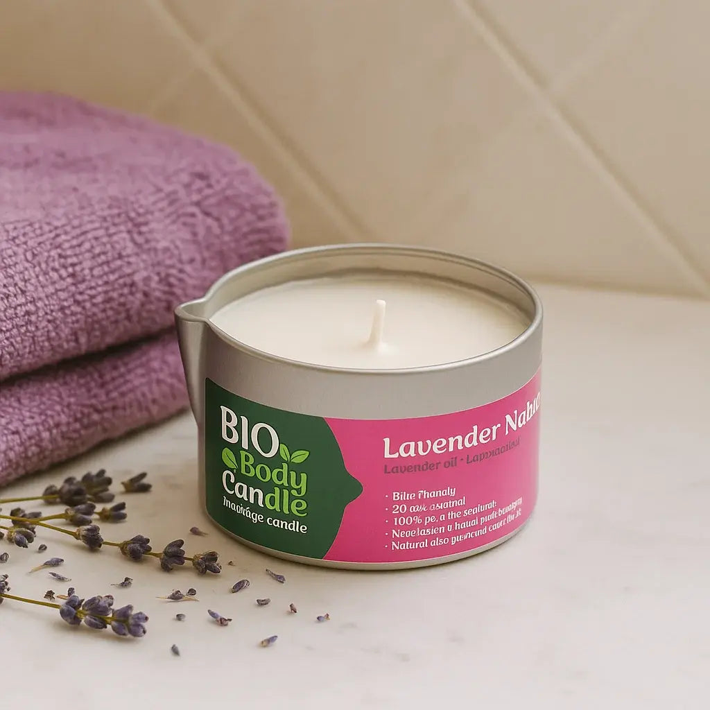 Bougie de massage bio - Lavande