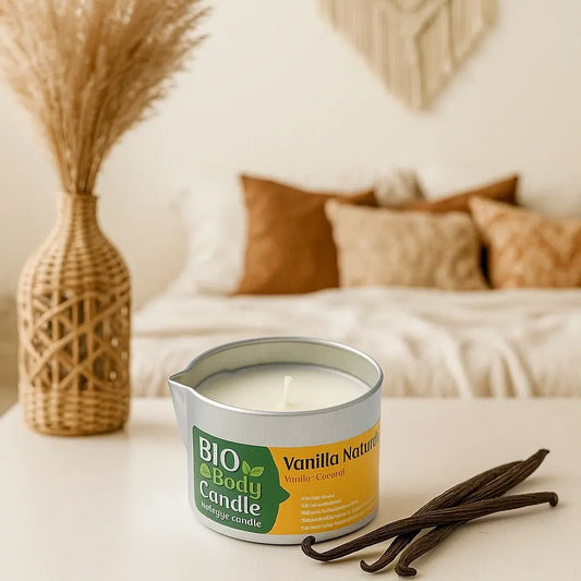 Bougie de massage bio - Vanille