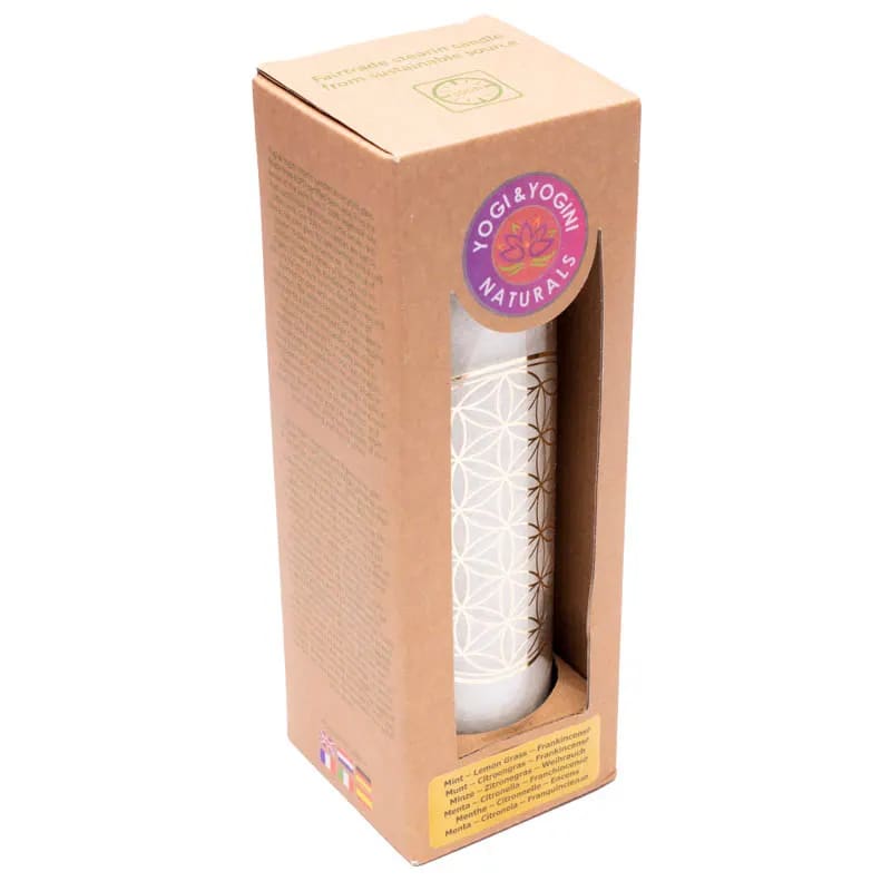 Bougie Fleur de vie coffret cadeau