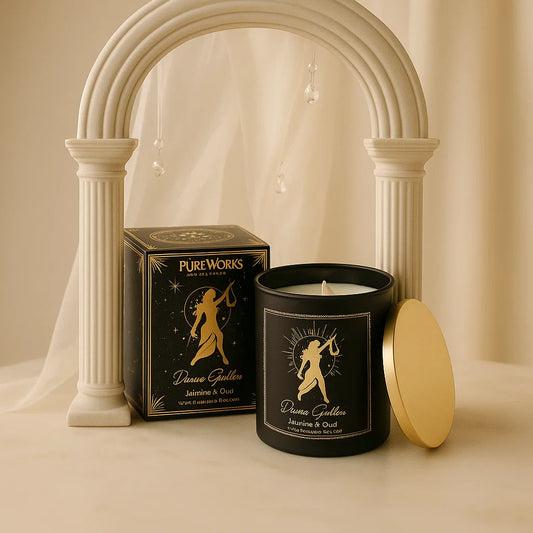 Bougies d'intention en verre - 50h | Divine Goddess