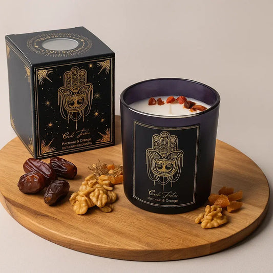 Bougie d'intention en verre 20h | Good Fortune