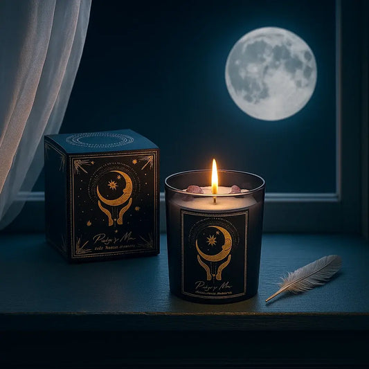 Bougie d'intention en verre 20h | Purifying Moon