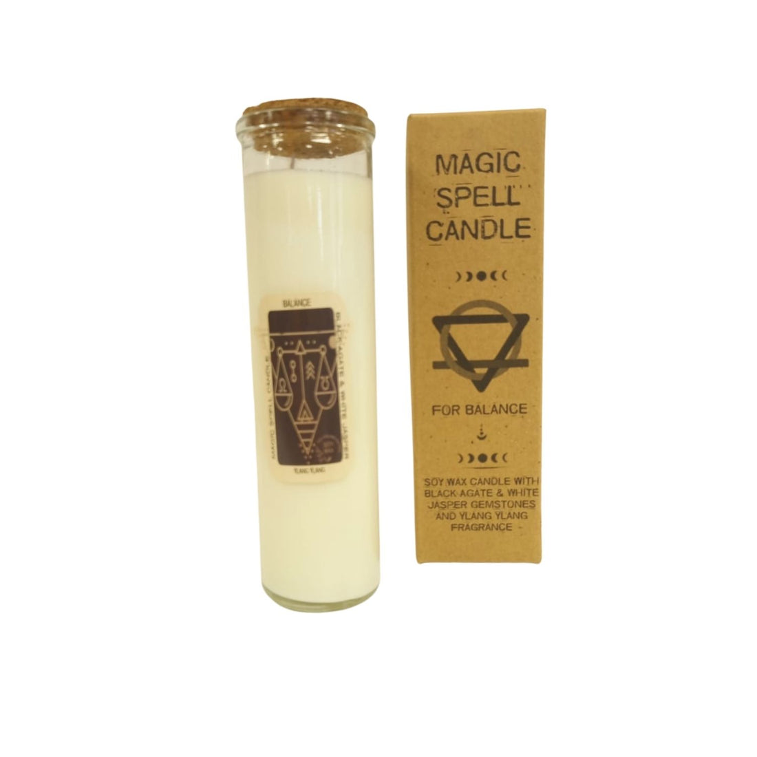 Bougie intention Équilibre – parfum apaisant et pierres pour aligner émotions et esprit