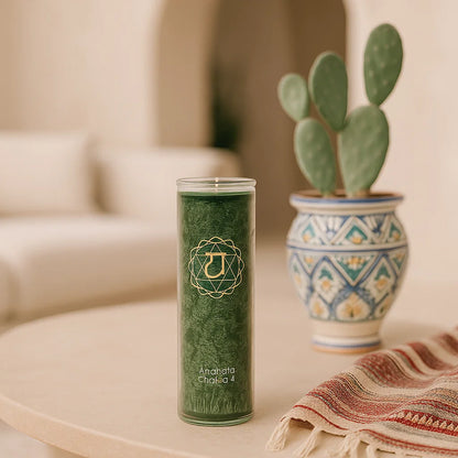 Bougie parfumée stéarine 4e chakra