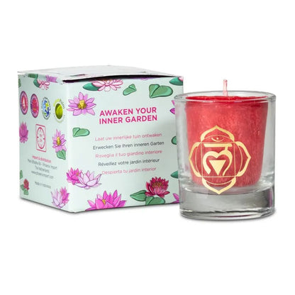 Bougie parfumée 1er chakra - Coffret cadeau