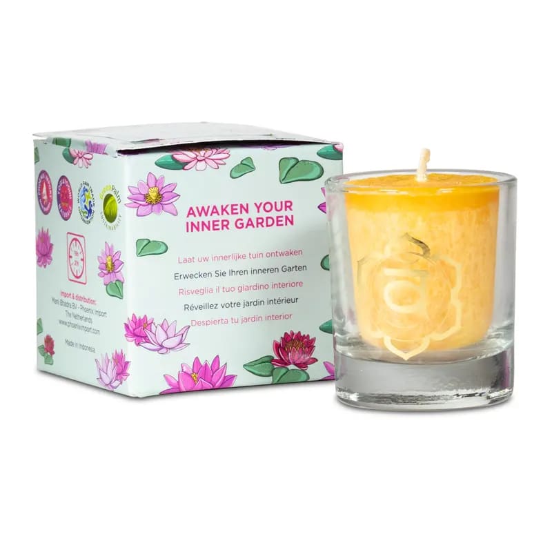 Bougie parfumée 1er chakra - Coffret cadeau