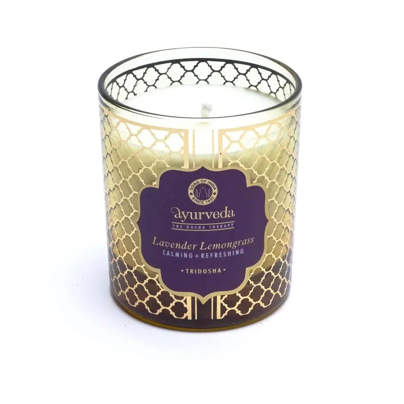 Bougie parfumée Ayurvédique Tridosha Lavande Citronnelle