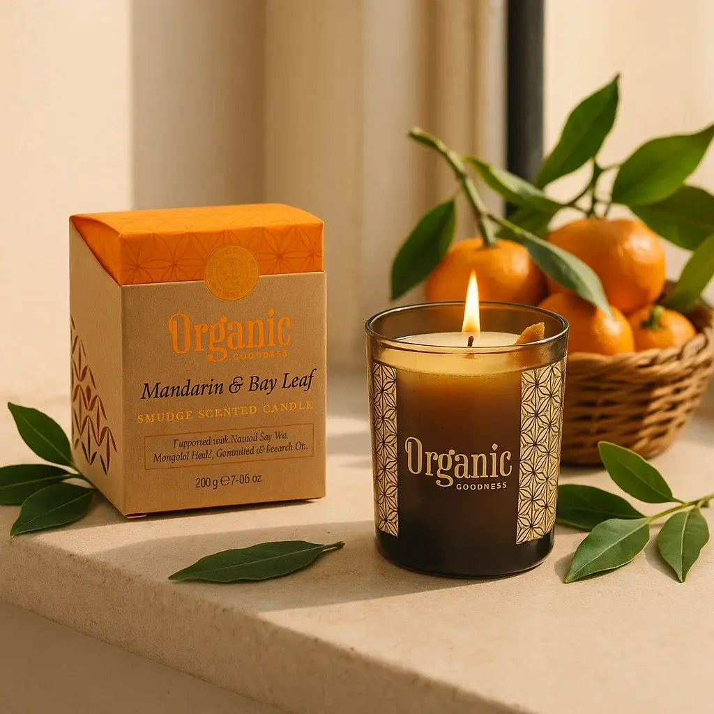 Bougie parfumée Organic Goodness - Mandarine et Laurier
