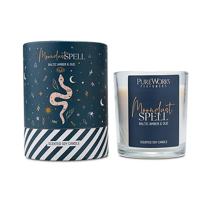 Bougie parfumée - Poussières de Lune : Ambre et Oud
