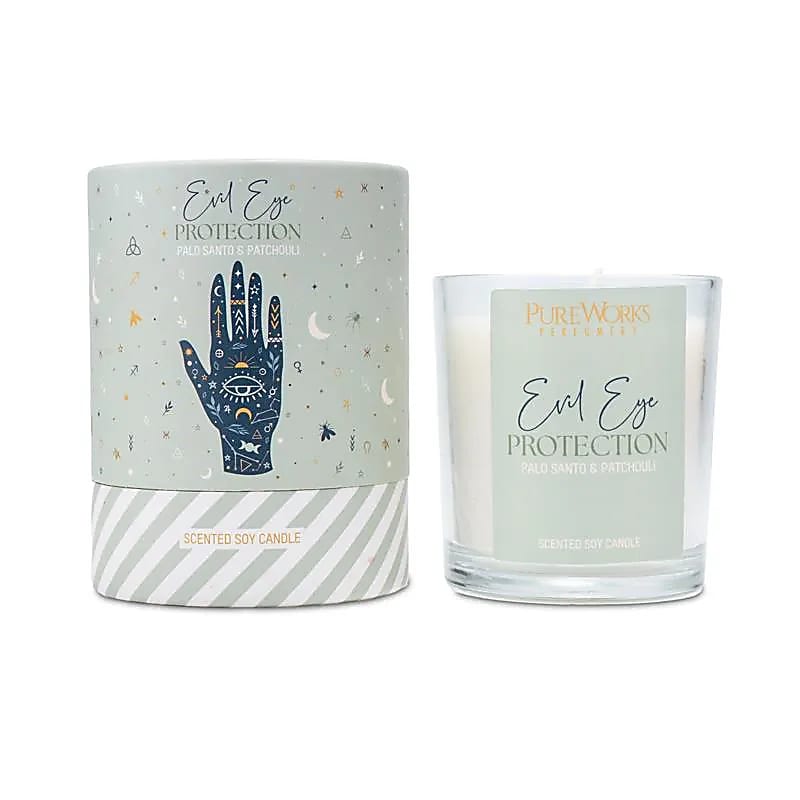 Bougie parfumée - Protection Mauvais Œil - Palo Santo et Patchouli