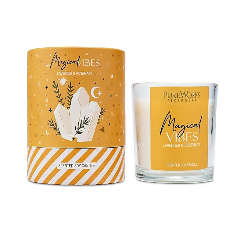 Bougie parfumée - Vibrations Magiques - Lavande et Romarin