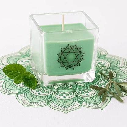 Bougie chakra verte