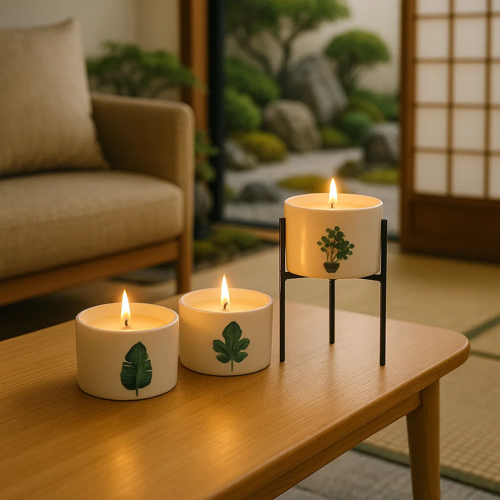 3 Bougies botaniques - Jardin Japonais