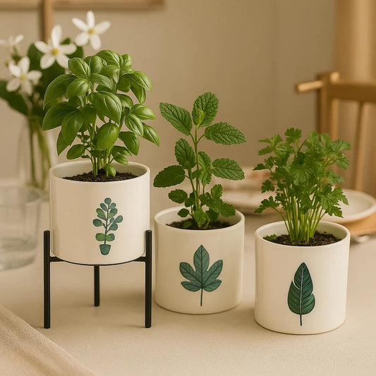 3 grandes Bougies botaniques après utilisation avec plantes