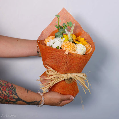 Bouquet de fleurs de savon, expérience sensorielle parfumée, peau douce et nourrit grâce aux huiles végétales – Astroya