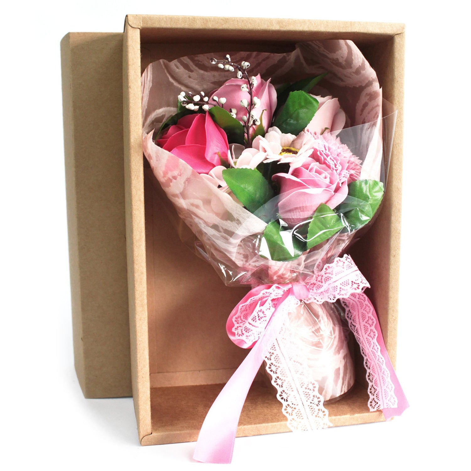 Bouquet de fleurs de savon luxueux réutilisable – décoration zen
