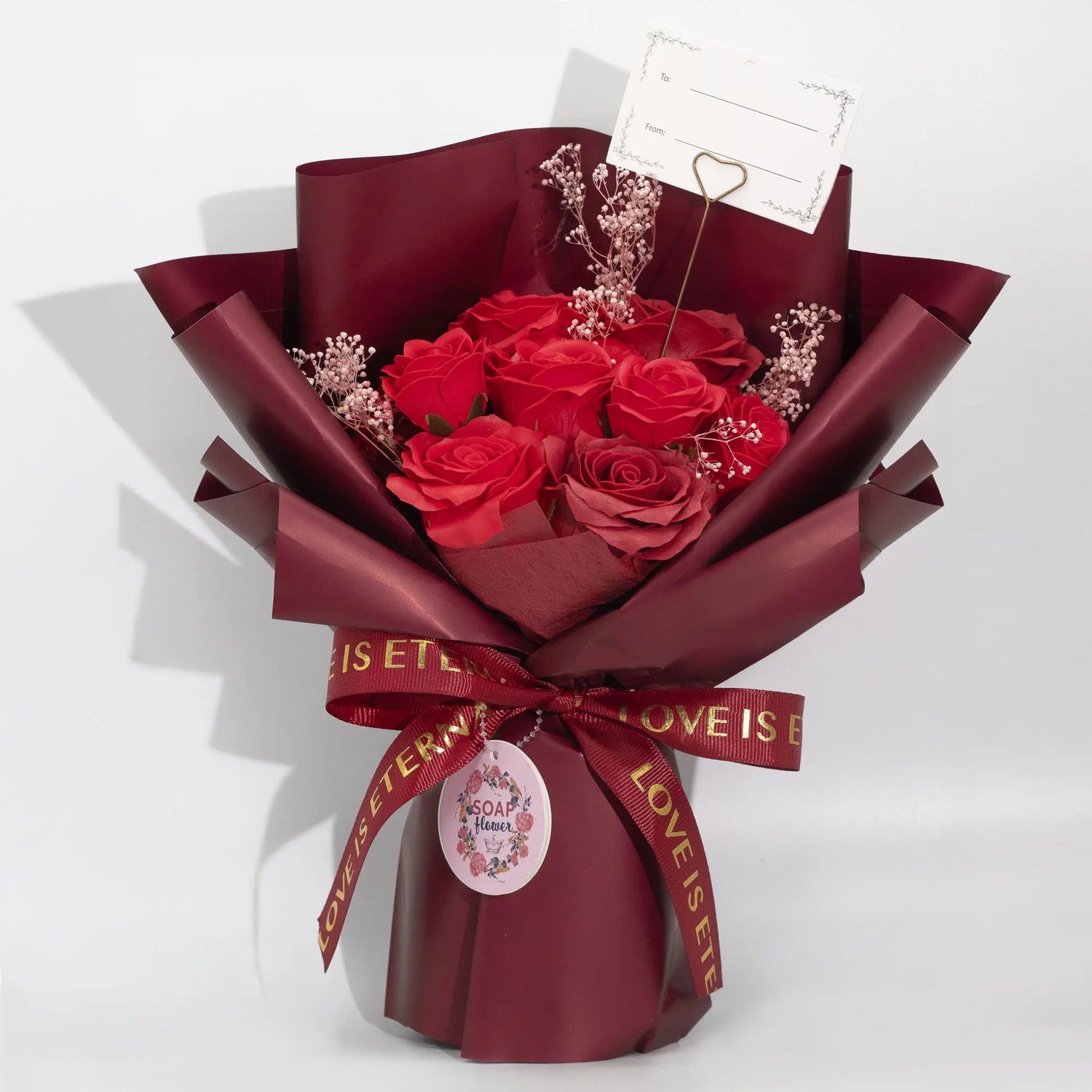 Grand Bouquet de Roses de savon rouges cadeau parfait