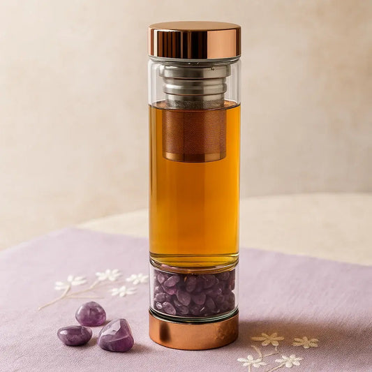 Bouteille infuseur à thés - Améthyste