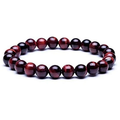 Bracelet Oeil de Tigre rouge