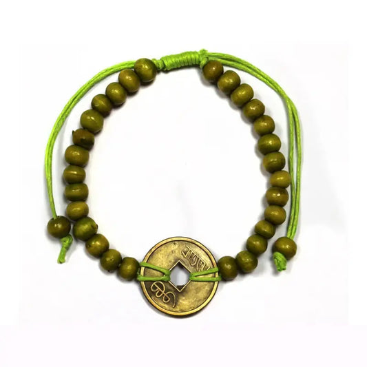 Bracelet Feng Shui - Vert Anis – vue 2